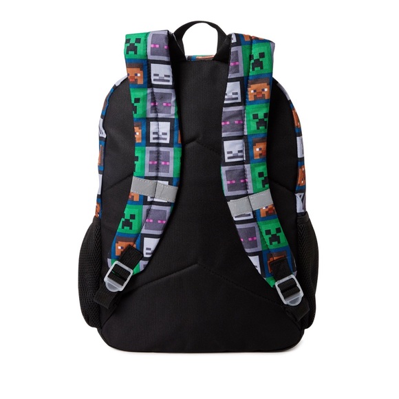 Minecraft 4pc kids Backpack Set with padded laptop sleeve, lunch bag & pad new - Picture 4 of 6